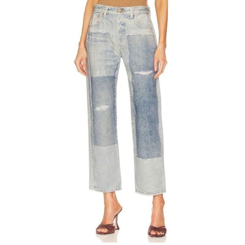 Rag Bone MIramar Harlow Patch Jeans Women's 30 Lex High Rise Straight NWT